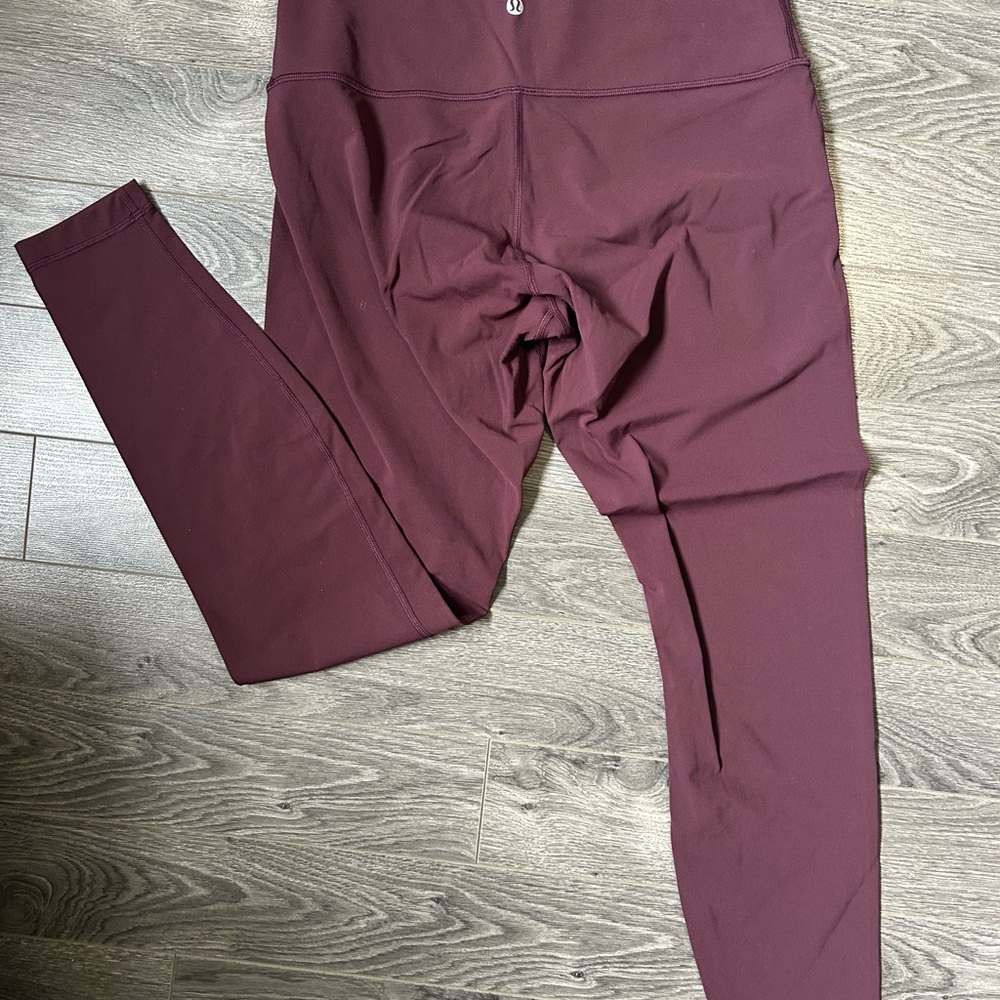 Maroon Lululemon Leggings